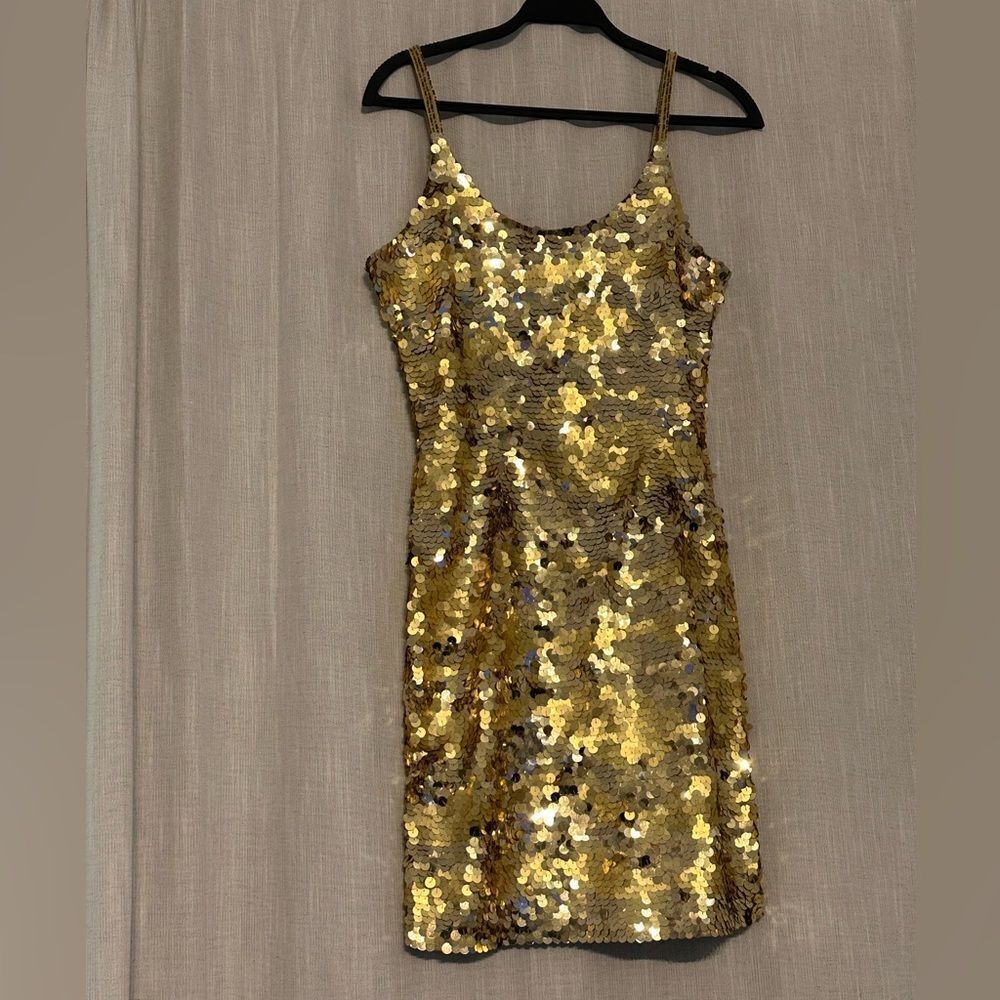 Vintage A.J. Bari for Lord & Taylor Sequin Cocktail Dress - Picture 2 of 9